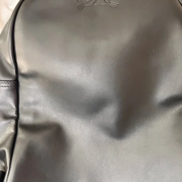 Longchamp Black Backpack with Gold Accents with dust bag - Picture 7 of 10